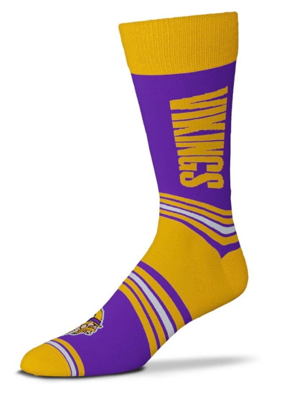 NWT Socktastic Athletic Crew Socks in Purple and Gold - Men, OSFM